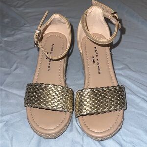 Marc Fisher Gold Girl’s Sandals